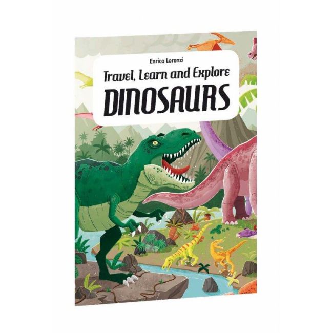 Cunoaste, invata si exploreaza -  puzzle dinozauri (205 piese)