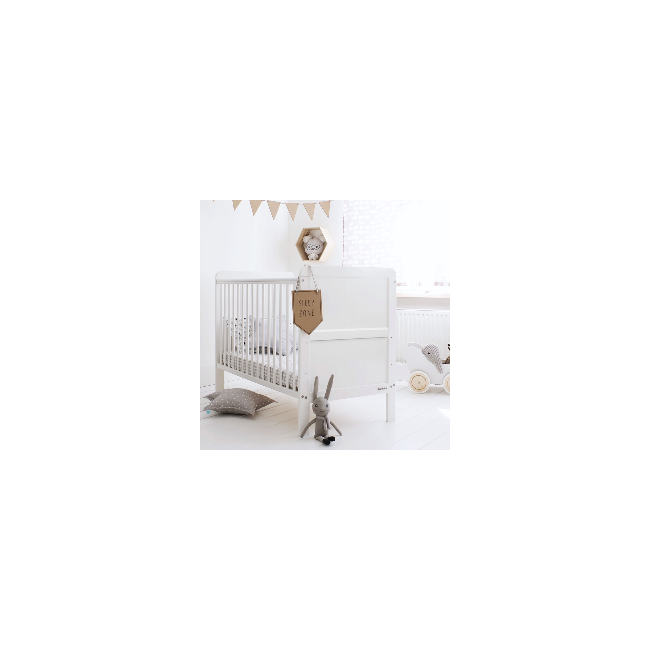 Patut Din Lemn Masiv, Transformabil Pentru Bebe Si Junior, Clasic Alb 140 X 70 Cm Pjbclasic_140