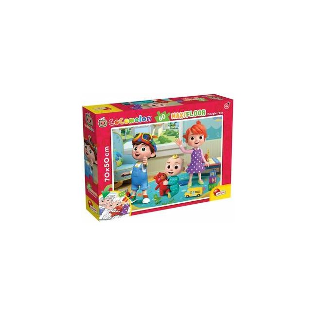 Puzzle de colorat maxi - cocomelon si ursuletul (60 piese)