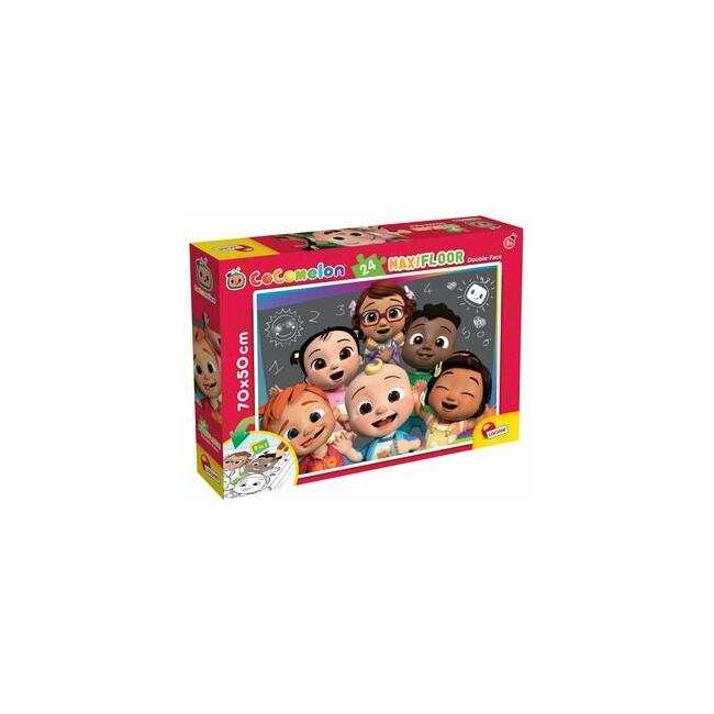 Puzzle de colorat maxi - invatam cu cocomelon (24 piese)