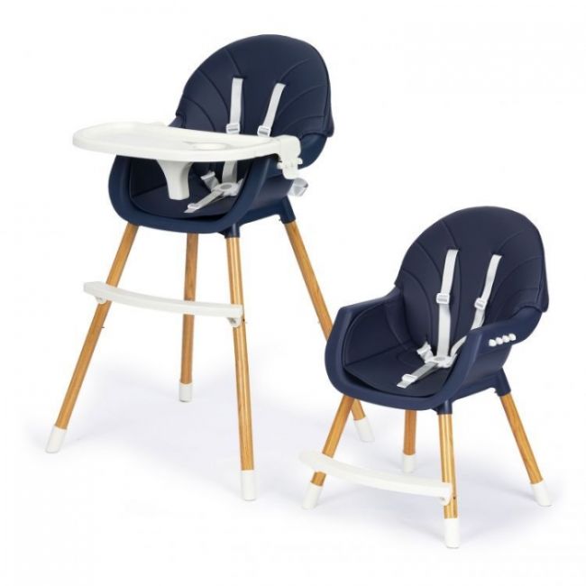 Scaun de masa 2 in 1 ecotoys ha-004 - bleumarin edeediha-004darkblue