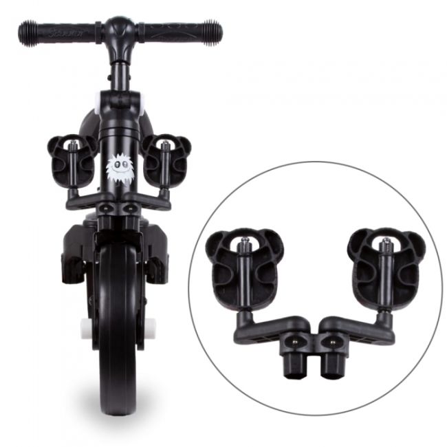 Tricicleta cu pedale 3 in 1 kidwell pico black edeedirotrpic01a3