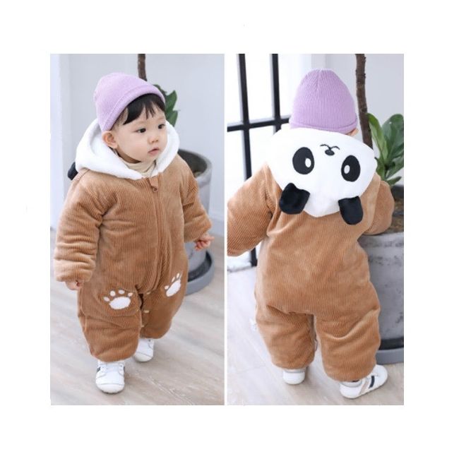 Combinezon plusat maro - Panda MBlxm003-2-ca