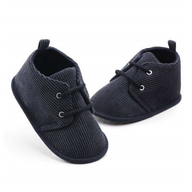 Ghetute bleumarine din reiat pentru bebelusi MBD2184-1-p01(sa30).3-6 luni (Marimea 18 incaltaminte)