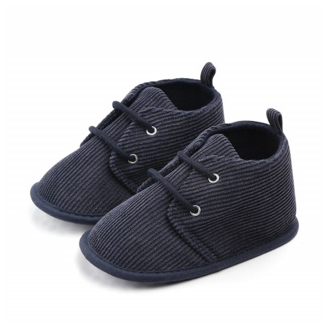 Ghetute bleumarine din reiat pentru bebelusi MBD2184-1-p01(sa30).3-6 luni (Marimea 18 incaltaminte)