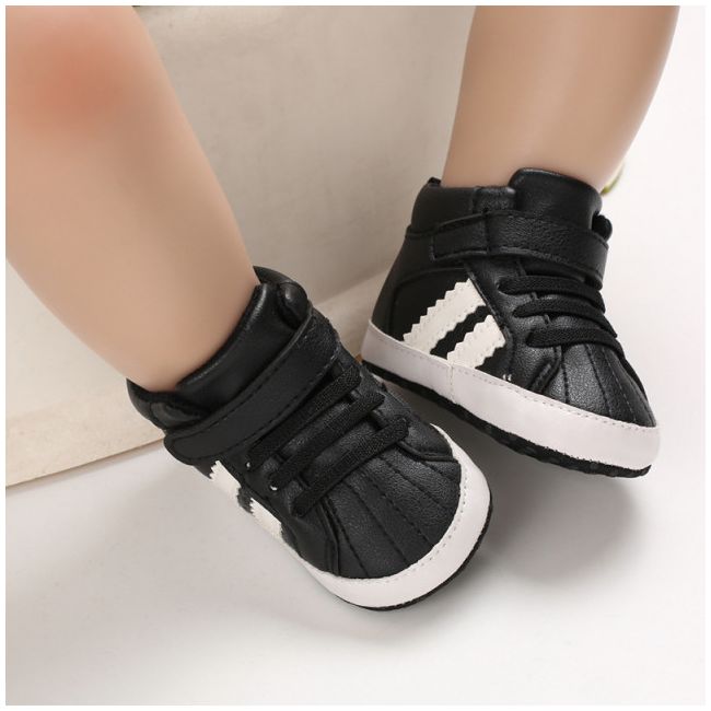 Ghetute negre cu dungi albe (Marime Disponibila: 6-9 luni (Marimea 19 incaltaminte)) MBB233-2-p4