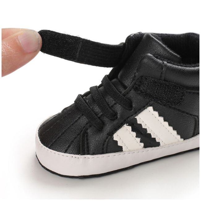 Ghetute negre cu dungi albe (Marime Disponibila: 6-9 luni (Marimea 19 incaltaminte)) MBB233-2-p4