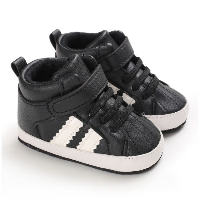Ghetute negre cu dungi albe (Marime Disponibila: 6-9 luni (Marimea 19 incaltaminte)) MBB233-2-p4