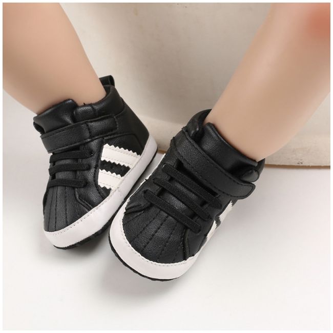 Ghetute negre cu dungi albe (Marime Disponibila: 6-9 luni (Marimea 19 incaltaminte)) MBB233-2-p4