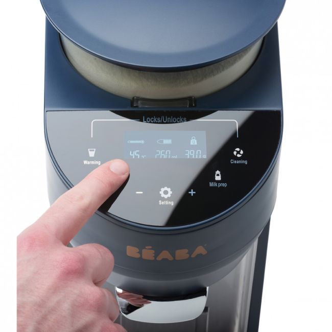 Espressor de Lapte Praf Milkeo Night Blue de la Beaba