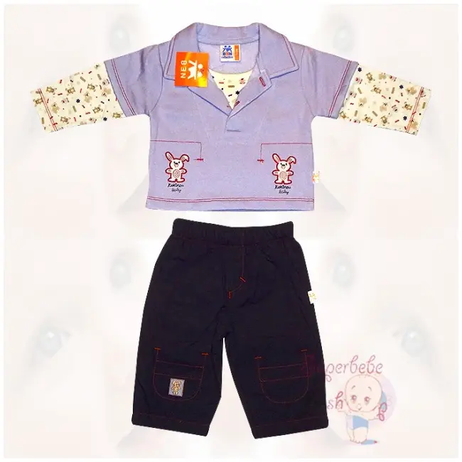 Costumas captusit - doi iepurasi 3-6 luni - 14135.3-6 luni