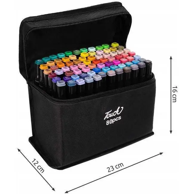 Set 80 Markere Permanente Cu Doua Varfuri Iso Trade MY672 BBJMY672_Initiala