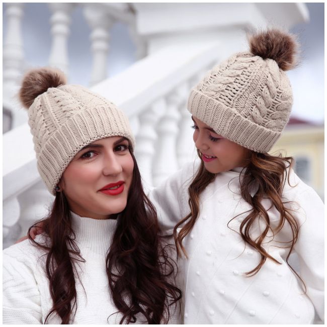 Set caciulita pentru mama si bebe ADOCTSC48-sa6