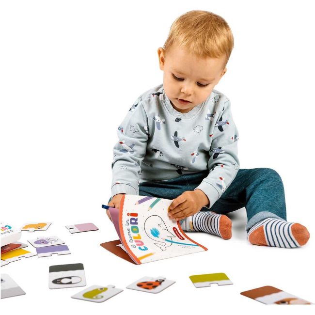 Joc educativ Puzzle O lume in culori, 10 piese Mimorello EK6669 BBJEK6669_Initiala