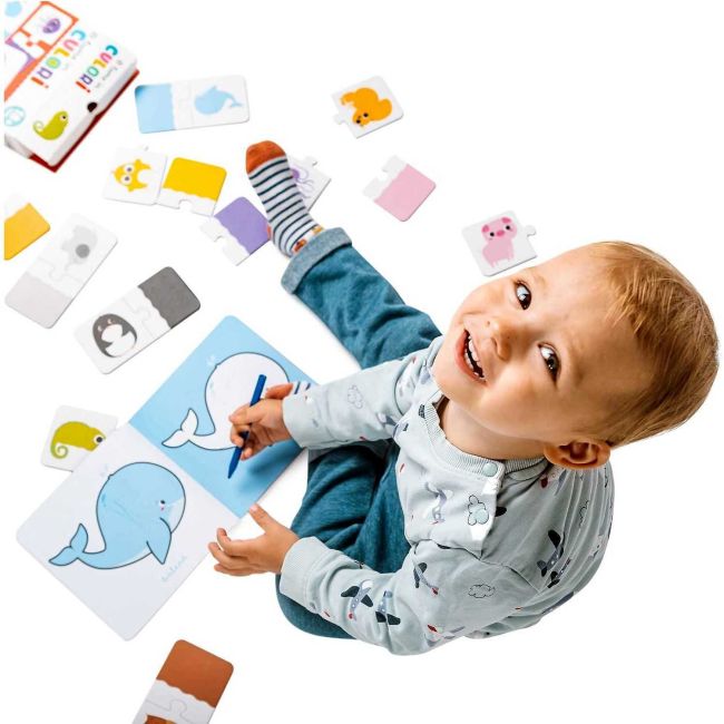 Joc educativ Puzzle O lume in culori, 10 piese Mimorello EK6669 BBJEK6669_Initiala
