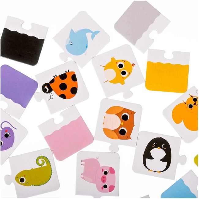 Joc educativ Puzzle O lume in culori, 10 piese Mimorello EK6669 BBJEK6669_Initiala