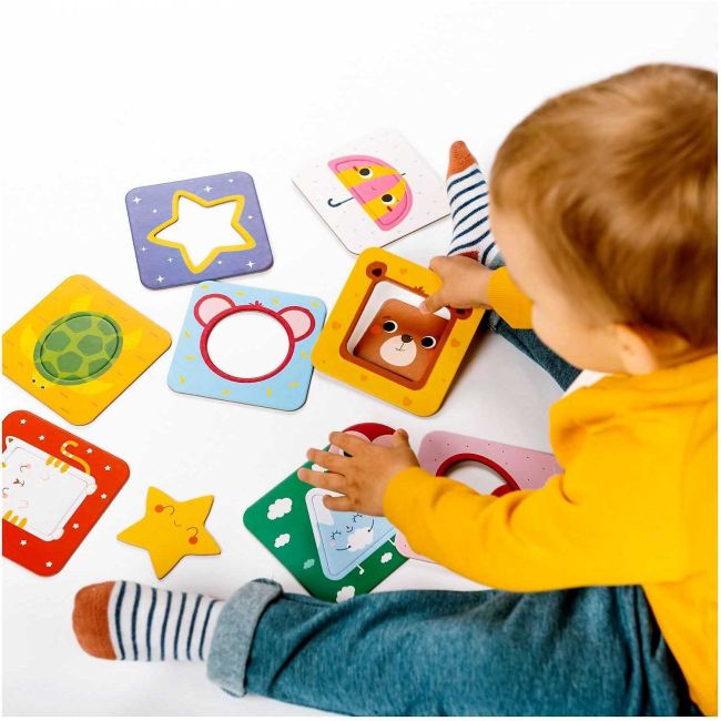 Puzzle Formele jucause, 8 piese, 11x11 cm Mimorello EK6665 BBJEK6665_Initiala