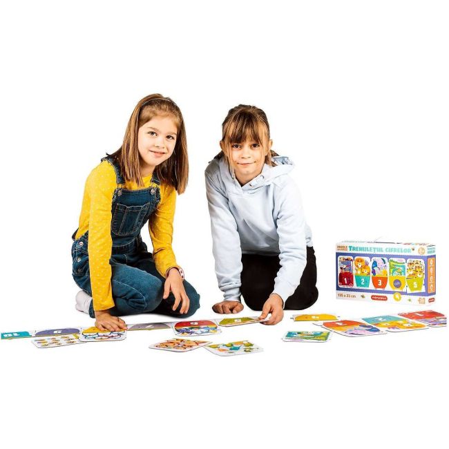 Puzzle Trenuletul cifrelor, 30 piese,  135 x 23 cm Mimorello EK6670 BBJEK6670_Initiala