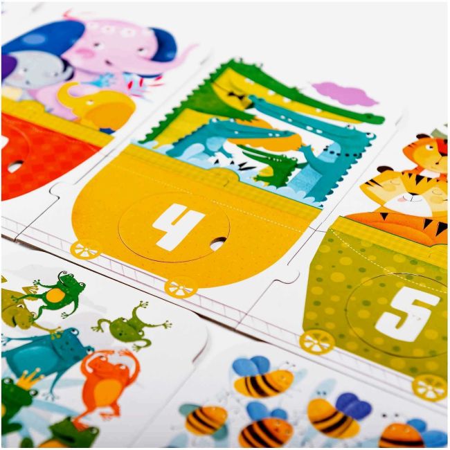 Puzzle Trenuletul cifrelor, 30 piese,  135 x 23 cm Mimorello EK6670 BBJEK6670_Initiala