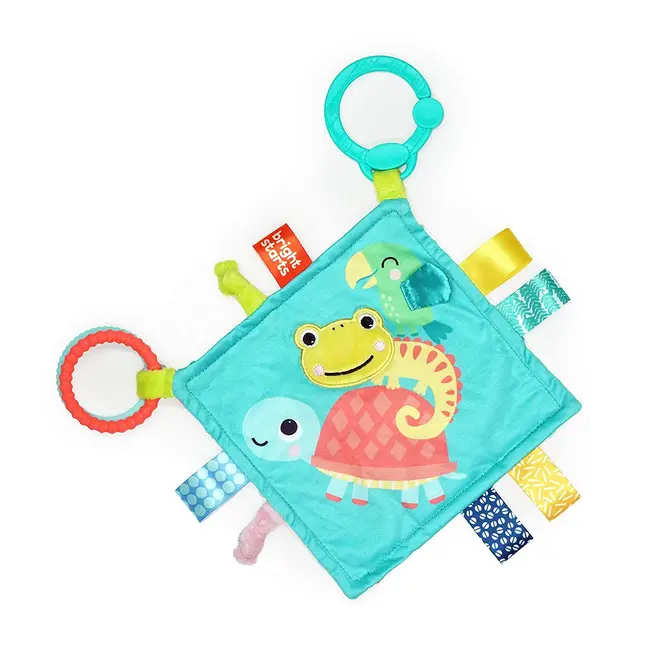 Bright Starts - Jucarie mini paturica cu animalute vesele BBB12619