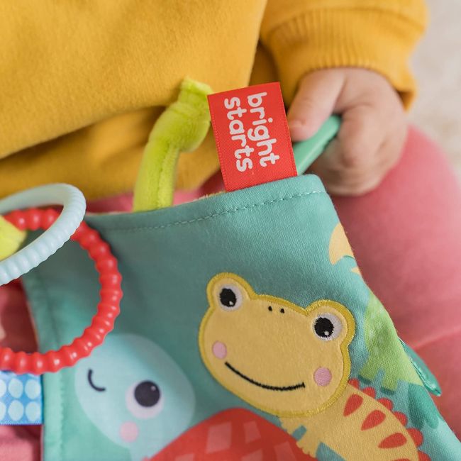 Bright Starts - Jucarie mini paturica cu animalute vesele BBB12619