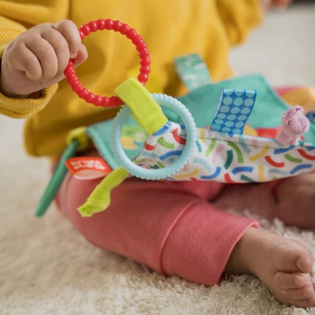 Bright Starts - Jucarie mini paturica cu animalute vesele BBB12619