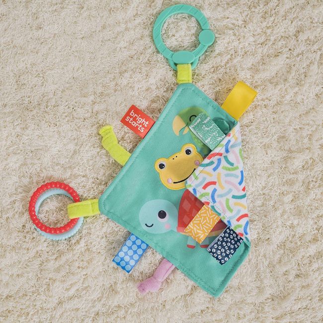 Bright Starts - Jucarie mini paturica cu animalute vesele BBB12619