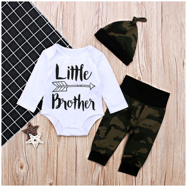 Compleu pentru baietei cu pantalonasi army - Little Brother ADCC01171-2-H9.9-12 luni (Marimea 20 incaltaminte)