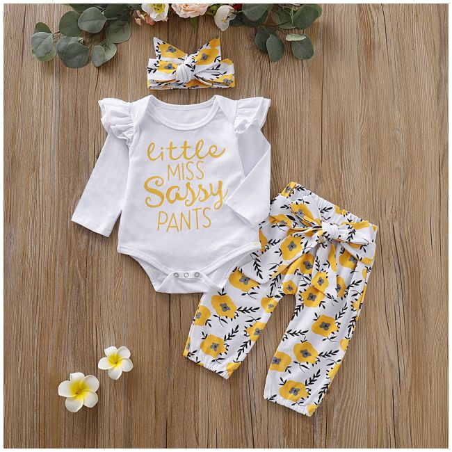 Compleu pentru fetite - Little miss ADFSB30-H10.6-9 luni (Marimea 19 incaltaminte)