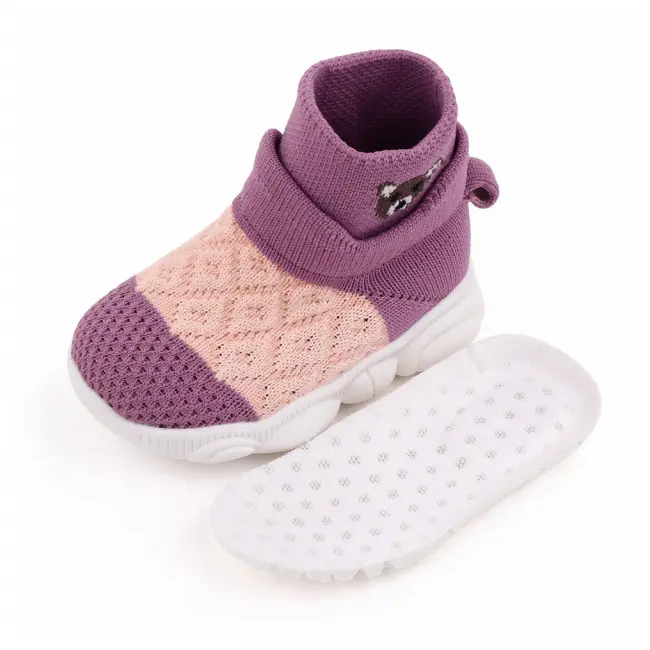 Mocasini inalti tip adidas in nuante de lila - Ursulet (Marime Disponibila: Marimea 19) MBd2649-6-p32