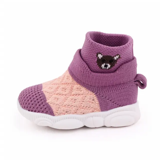Mocasini inalti tip adidas in nuante de lila - Ursulet (Marime Disponibila: Marimea 19) MBd2649-6-p32