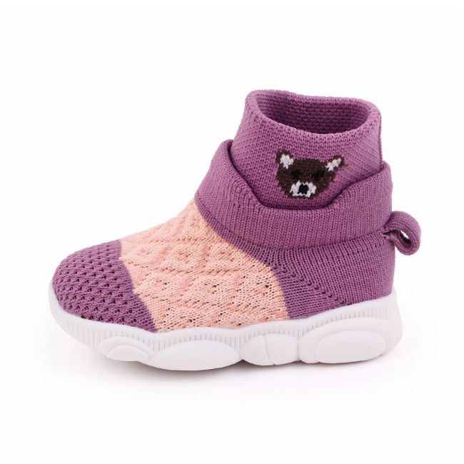 Mocasini inalti tip adidas in nuante de lila - Ursulet (Marime Disponibila: Marimea 22) MBd2649-6-p32