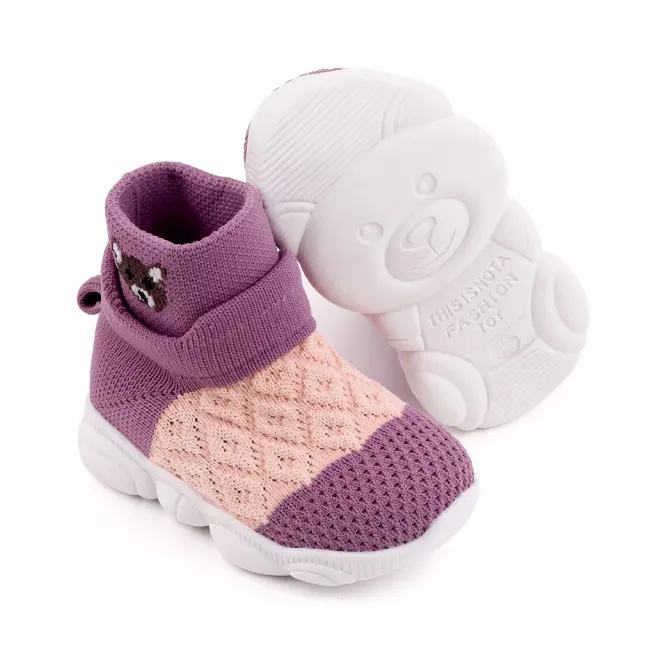 Mocasini inalti tip adidas in nuante de lila - Ursulet (Marime Disponibila: Marimea 19) MBd2649-6-p32