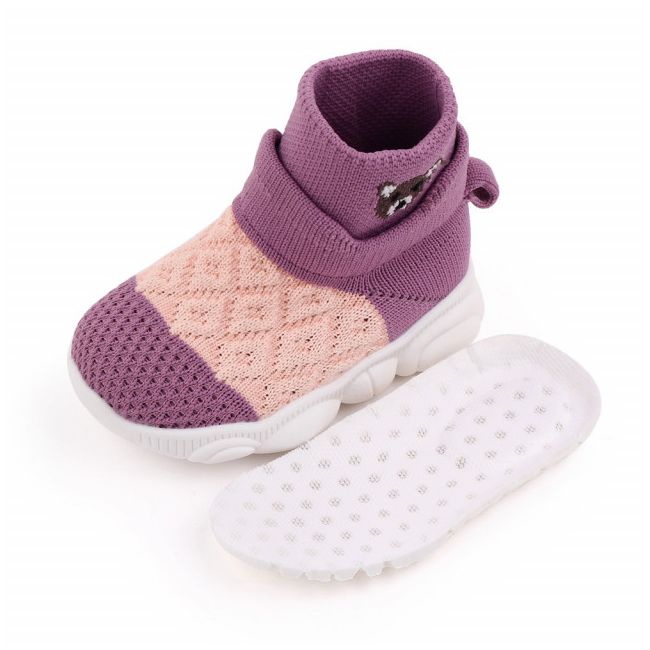 Mocasini inalti tip adidas in nuante de lila - Ursulet (Marime Disponibila: Marimea 22) MBd2649-6-p32