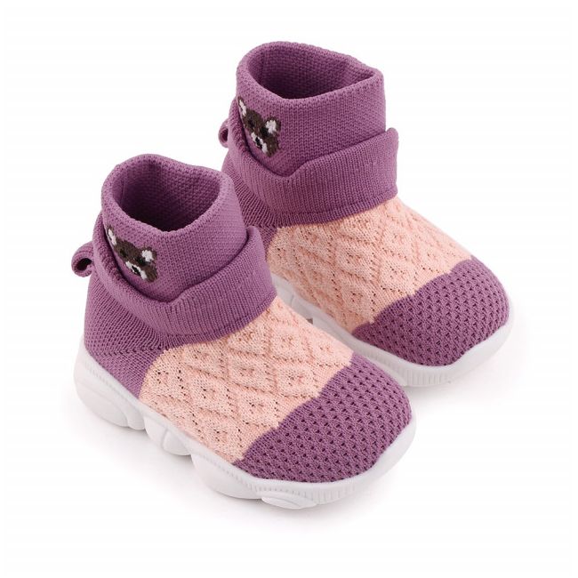 Mocasini inalti tip adidas in nuante de lila - Ursulet (Marime Disponibila: Marimea 22) MBd2649-6-p32