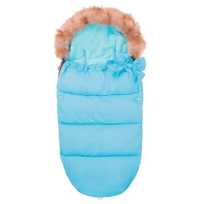 Springos - sac iarna carucior cu blanita detasabila mevis delux all blue lvtksb0015