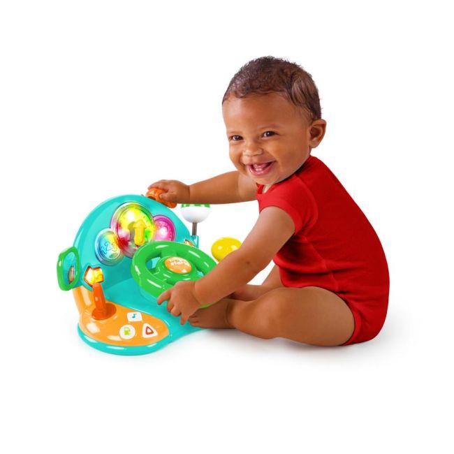 Bright Starts - Jucarie multifunctionala cu volan Lights & Colors Driver™ BBB52178