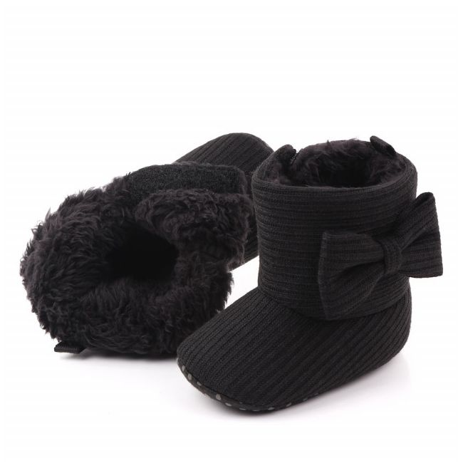 Cizmulite negre cu fundita MDD2335-3-sa26(sa4)