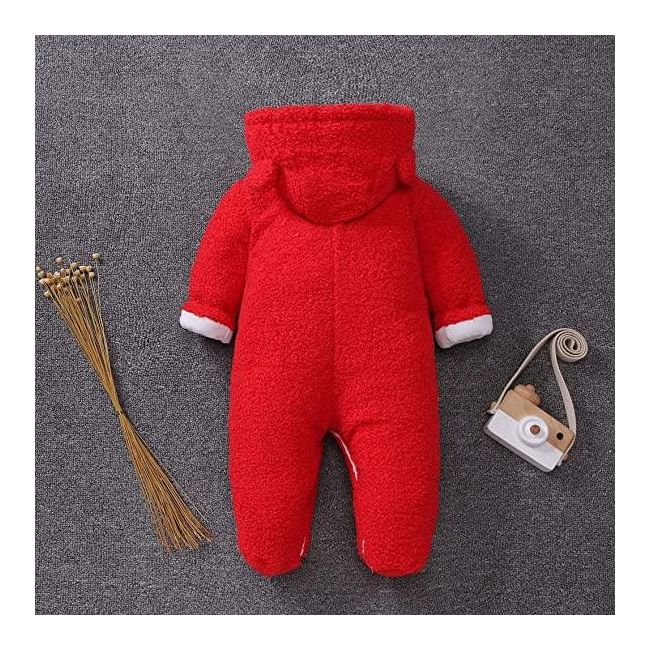 Combinezon rosu plusat - Teddy MB059-2