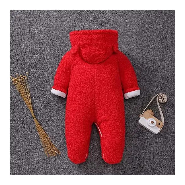 Combinezon rosu plusat - Teddy MB059-2