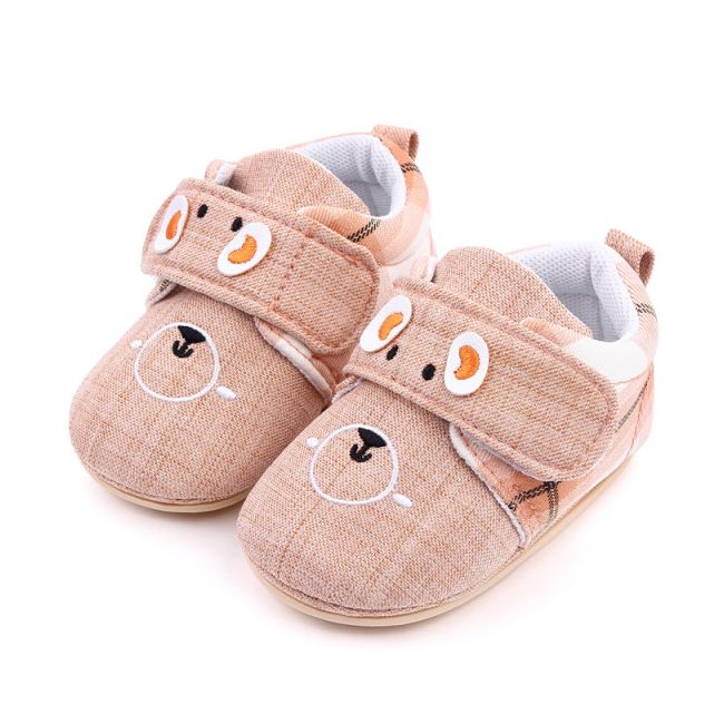Pantofiori crem in carouri - Ursulet MDP434