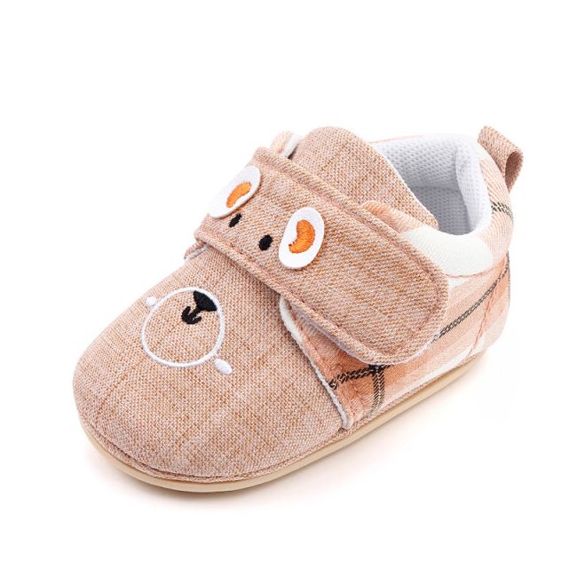 Pantofiori crem in carouri - Ursulet MDP434