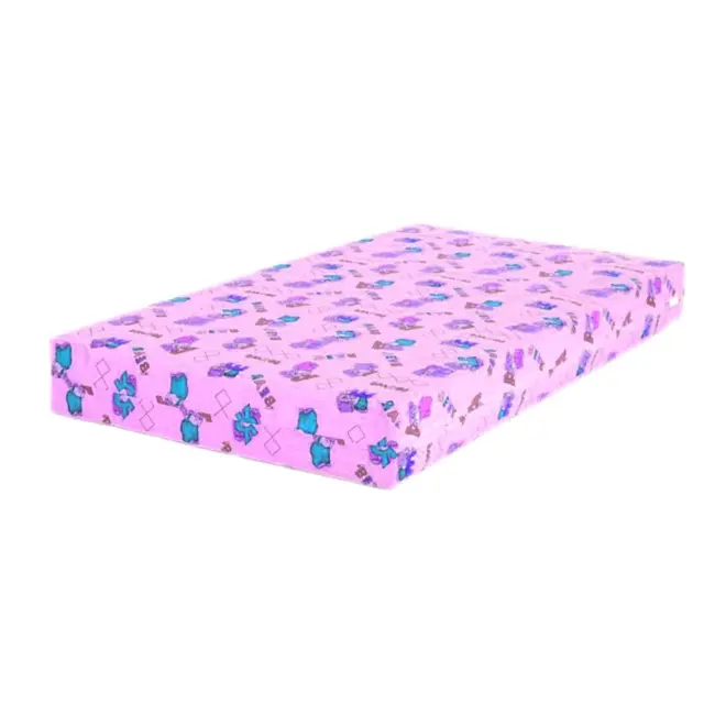 Pat copii little princesses 2-8 ani + saltea 140x70x12 cm + husa impermeabila - PC-PCH-PRO-STR-LPR-70