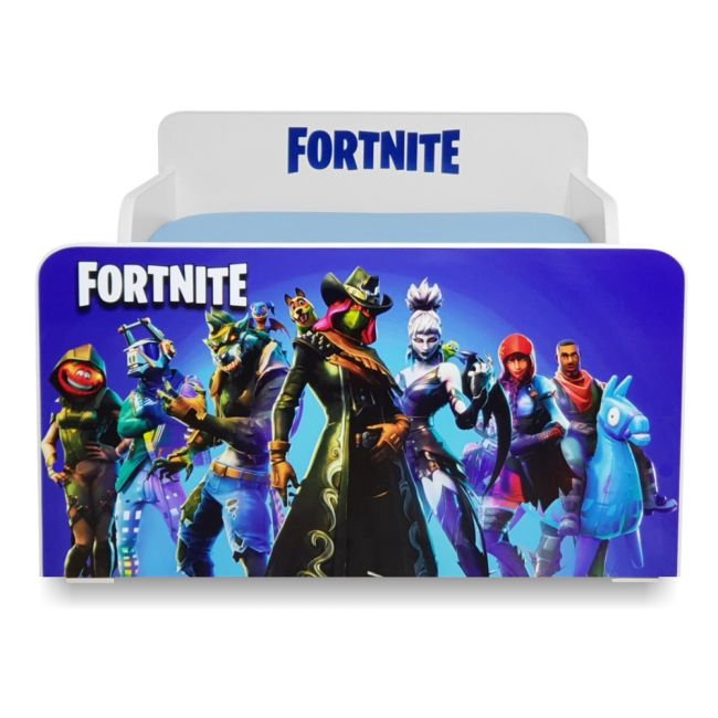 Pat de Copii Start Fortnite destinat copiilor cu varste de la 2  la 12 ani, cu saltea din lana inclusa - PC-P-MOK-FRN-80