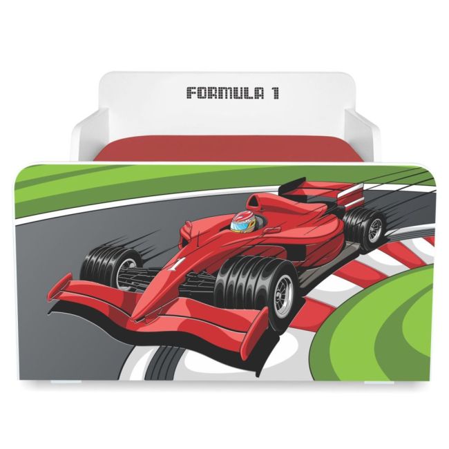 Pat Copii Creativ Formula 1 2-12 Ani Cu Saltea Inclusa Din Lana- ASC-mok-fm1-80