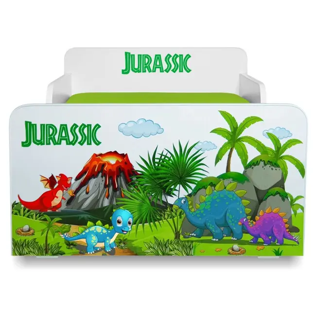 Pat copii 2-12 ani Start Jurassic cu saltea cu lana 160x80 inclusa - PC-P-MOK-JUR-80