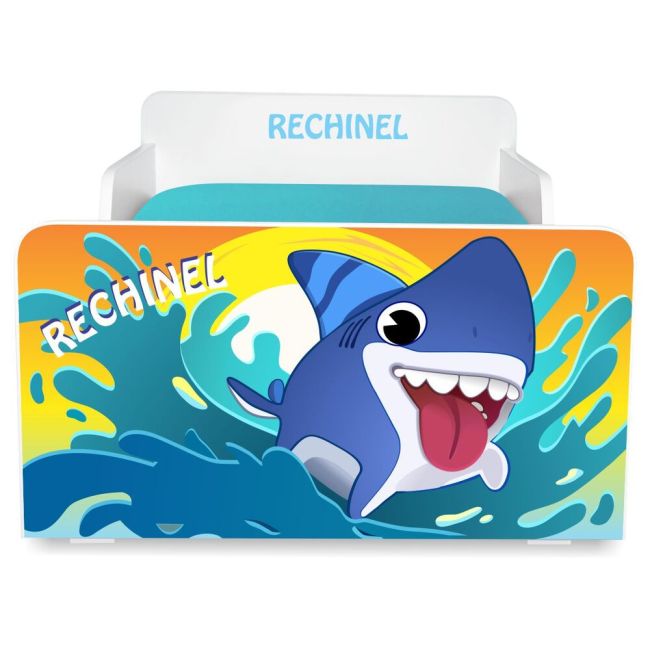 Pat Copii Creativ Rechinel 2-12 Ani Cu Saltea Din Lana Inclusa - ASC-mok-rec-80