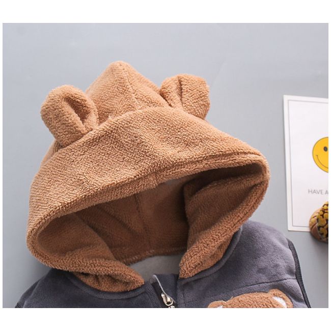 Costum gri captusit cu polar din catifea - Ursulet ADOCTSC42-SA8.2 ani