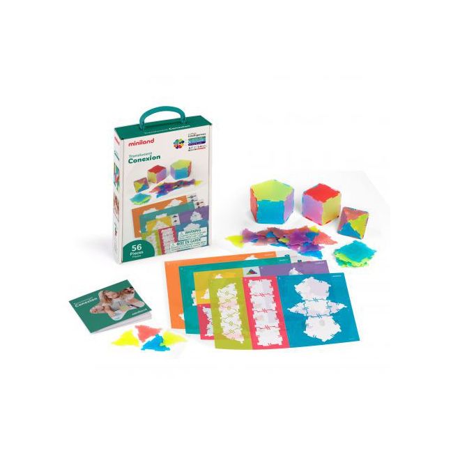 Joc educativ conexion 56 cu piese translucide - okeml32167