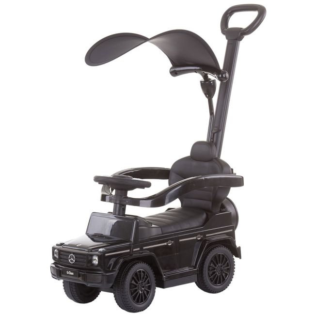 Masinuta de impins chipolino mercedes g350 black cu maner si copertina hubrocmb02103bk